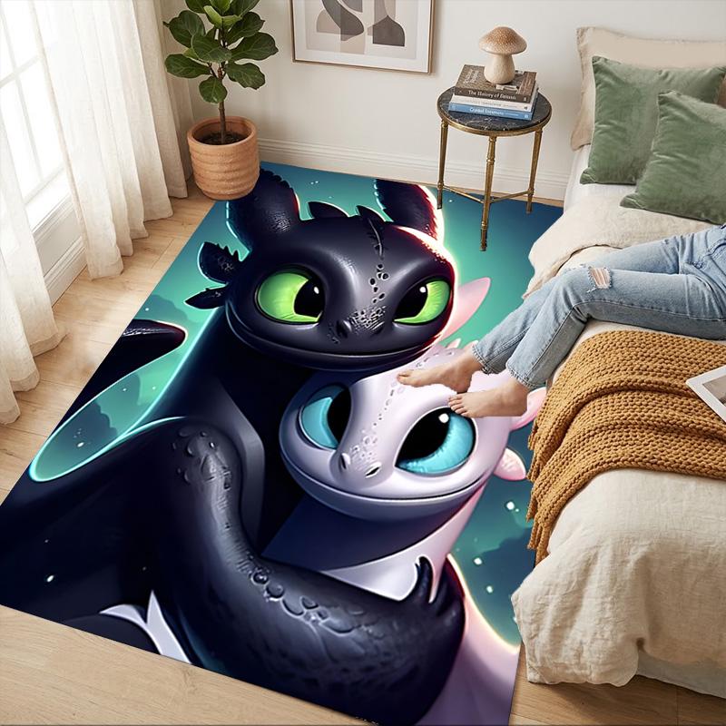 Dragon Love Living Room Nonslip Area Rug Soft Carpet For Bedroom Game Playroom Sofa Office Home Decor Doormat Christmas Gift C926496