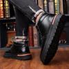 FashionMen Boots Lace Up Thick-soled Men's Shoes Leather Tooling Shoes Outdoor All-match High-top Leather Boots Zapatos De Hombre