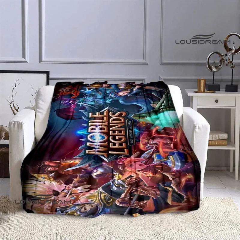 Mobile Legends Bang Bang Cartoon Printed Blankets Fashion Warm Flange Blanket Home Travel Blanket Bed Linings Birthday Gift