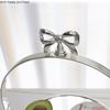 Silvery Metal Mirror Cake Stand Cake Pan Dessert Plate Desktop Storage Tray Home Decorative Plate Display Stand Shooting Props