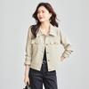 TERRE BLEUE Women's Casual Lapel Jacket