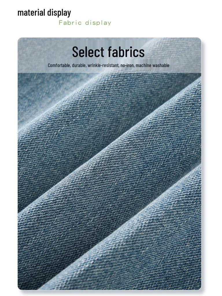 Women's Light Blue High-Waisted Slimming Jeans - Spring 2025 Style with Straight/Wide Leg Option