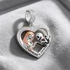 925 Silver Princess & Couple Dangle Charms Fit European Bracelets, Enamel & Crystal Beads for Women DIY Jewelry