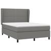 Sommier à lattes avec matelas - Maison Exclusive - 140x190cm - Tête de lit réglable - Gris foncé
