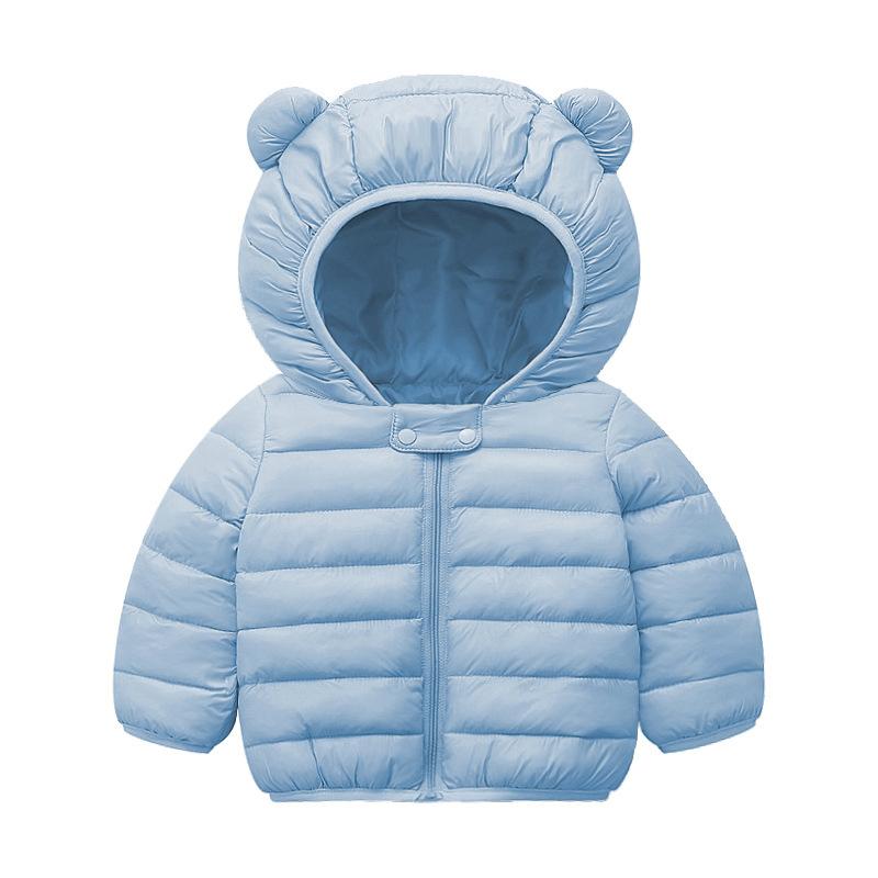 Cartoon Jungen und Mädchen Baumwolle Klein- und Mittelgroße Kinder Leichte Kapuzen-Daunen-Baumwollkleidung