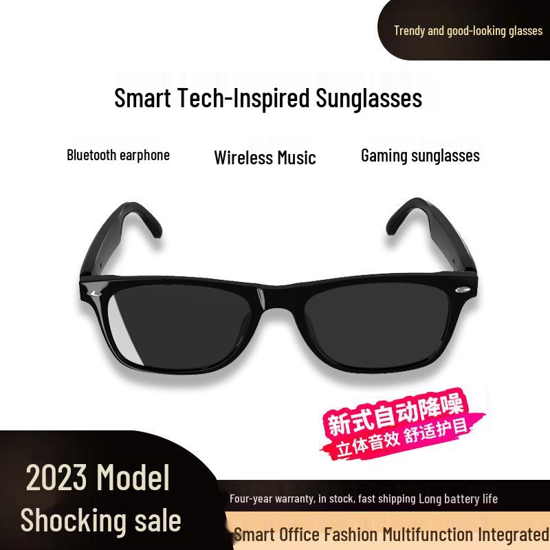 Bluetooth Prescription Smart Glasses: Stereo Calls, Blue Light Blocking, Myopia Sunglasses
