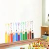 Bunter Bleistift Wandaufkleber Kinderzimmer Kindergarten Heim Wanddeko Selbstklebend