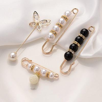 3 Pcs Women'S Clothing Brooch Set Pearl  Brooches For Women Lapel Pin