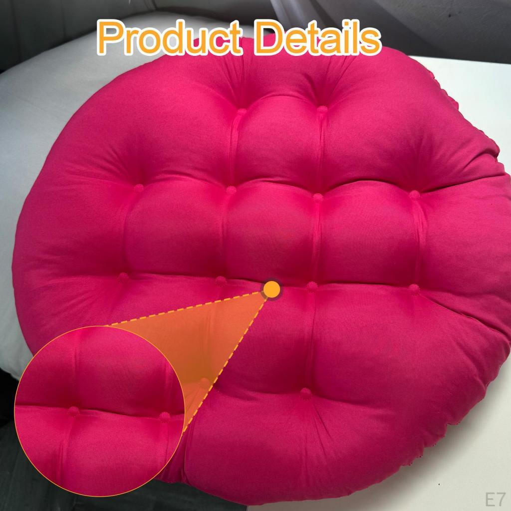 24 Inch X Patio Seat Cushion, Chair Pad, Washable, Round, Removable, Waterproof, Outdoor