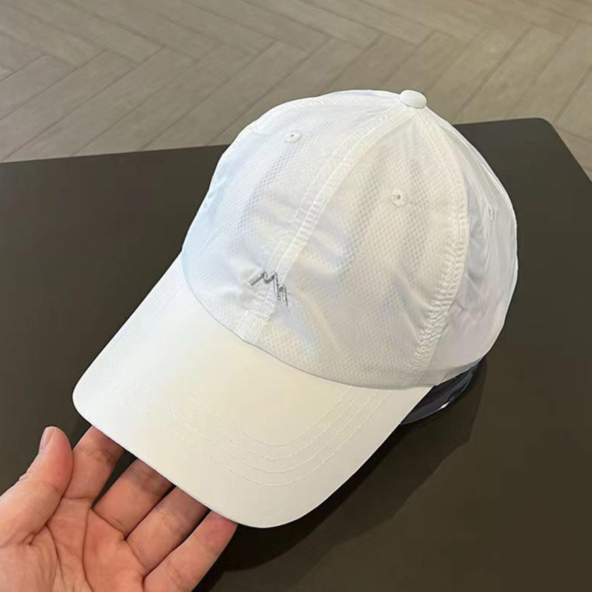 

Fashion Embroidery Quick Dry Baseball Cap for Men Women Summer Outdoor Sports Golf Visors Sun Hat Solid Color Snapback Light Cap one size белый