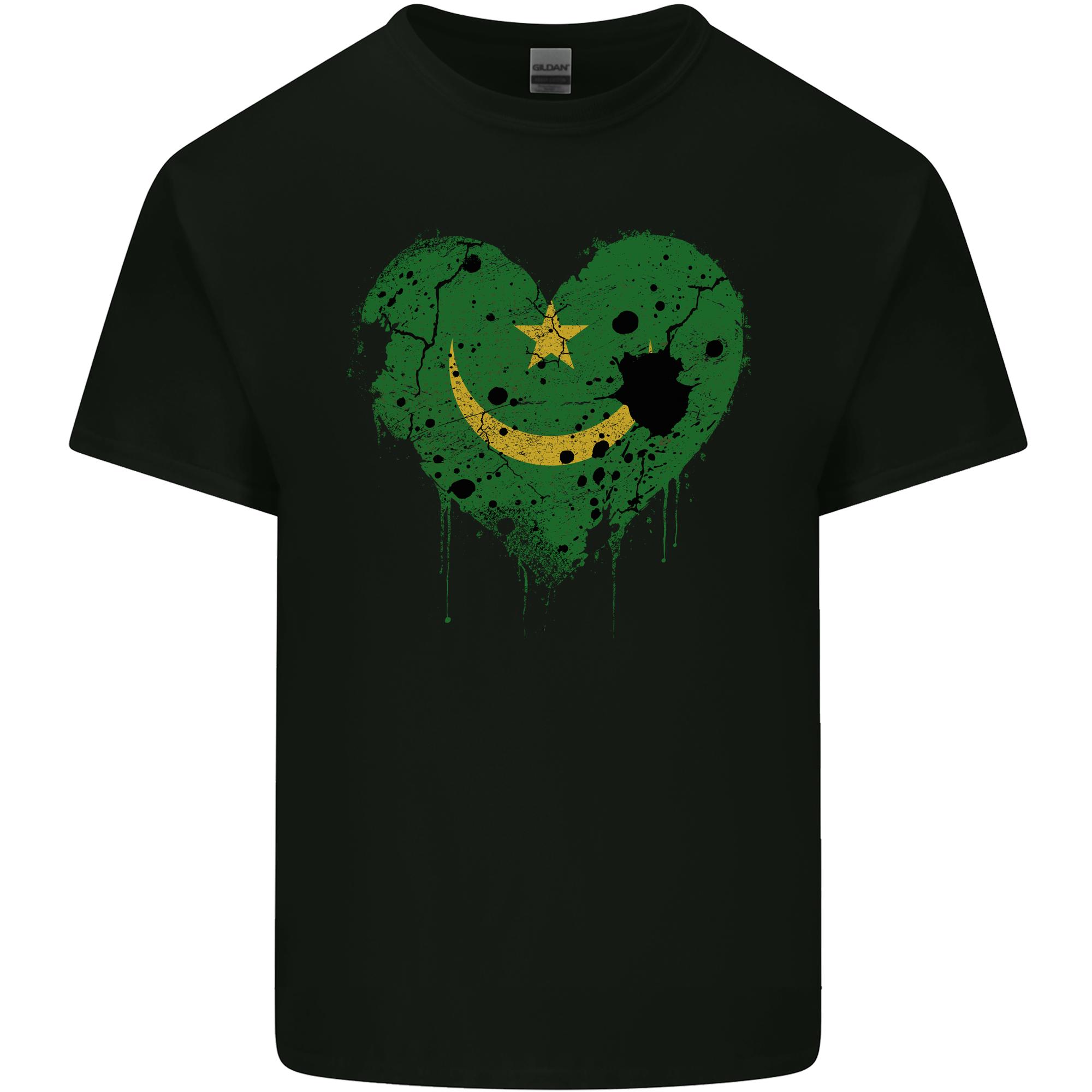 Love Mauritania Flag Mauritanian Day Football Unisexs Light Cotton TShirt S