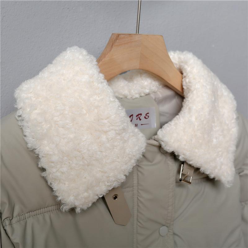 New Women's Short Loose Lapel Cotton-padded Jacket with Thickened Leave-in Cotton Jacket In Winter