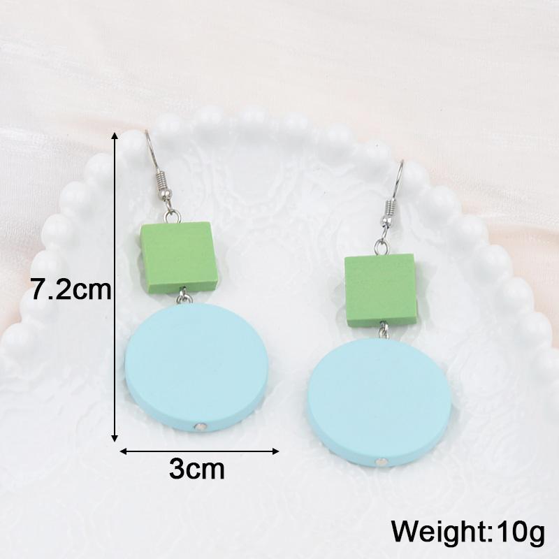 New Blue Color Geometric Earrings for Women Bohemian Flower Butterfly Pendants Female Dangle Earrings 2024 aretes de mujer