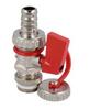 Nickel-plated Drain Valve for Filling and Emptying KFE Installations 1/2 Ca