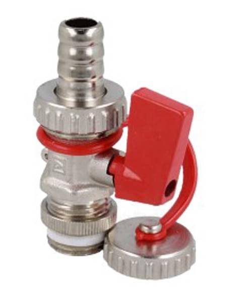 Nickel-plated Drain Valve for Filling and Emptying KFE Installations 1/2 Ca