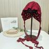 Bohemian Beret Cap Hand-knitted Knitted Hat Fashion Summer Flower Hat  for Women