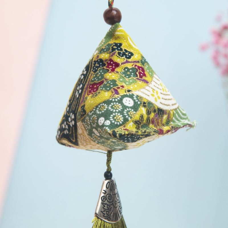 Dragon Boat Festival Zongzi Sachet Triangle Moxa Leaf Sachet Bag with Mosquito Repellent Sachet Gift Box Pendant Shopping Mall Gifts