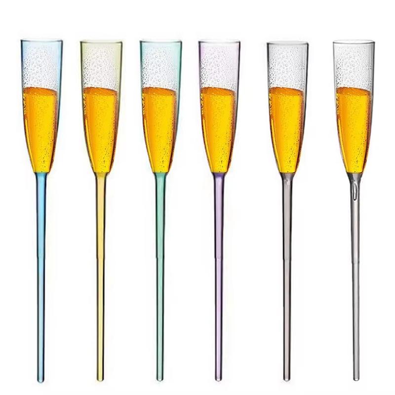 

Good-Floating Wine Glasses 6Pcs Acrylic Wine Glasses Floating Champagne Flutes Summer Beach Beverage Drinking Goblet Cup