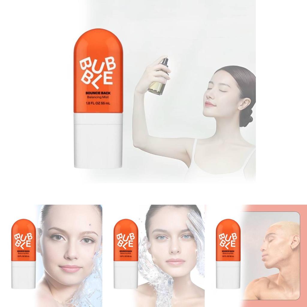 Refreshing Bubble Rebound Balancing Facial Mist Hydrating Skin Toner 55ml For Radiant Glow