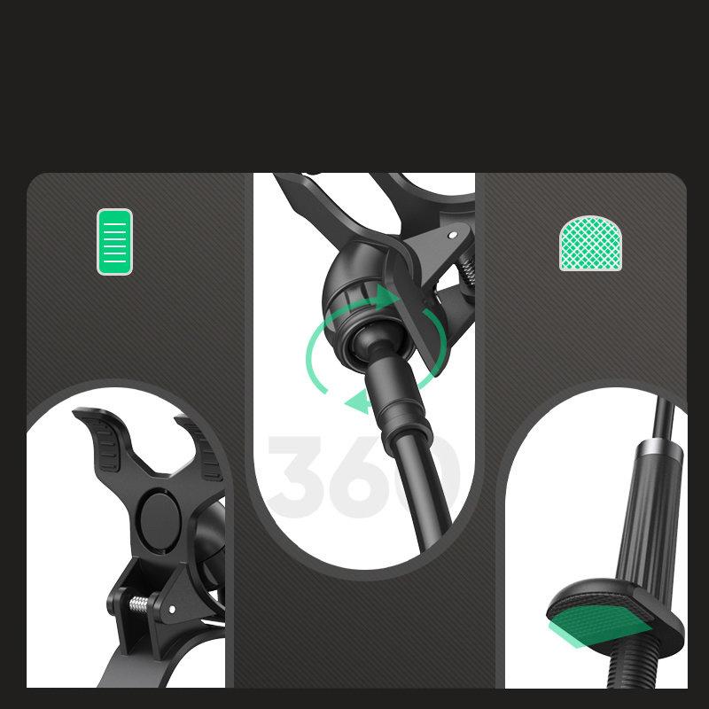 Ugreen Universal Adjustable Stand with Flexible Arm for Smartphones & Tablets, Supports Devices Up To 12cm Wide (Model 30488 LP113)