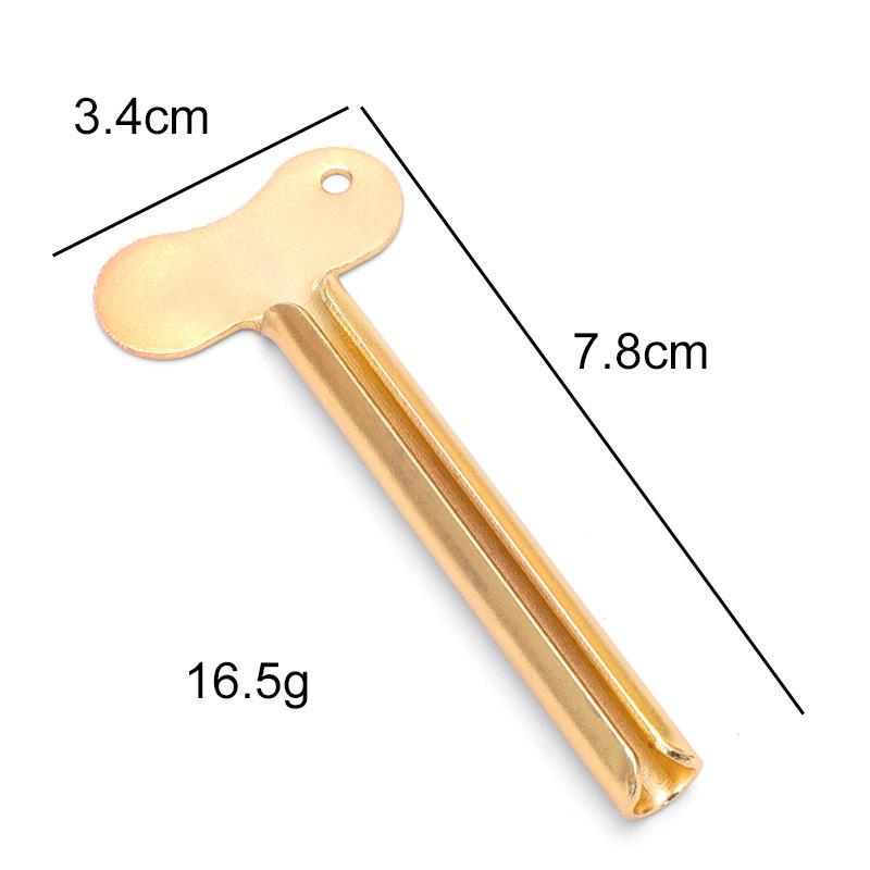 1 Pc Stainless Steel Toothpaste Squeezer Facial Cleanser Toothpaste Dispenser Squeezer Rolling Tube Metal Bathroom Tools