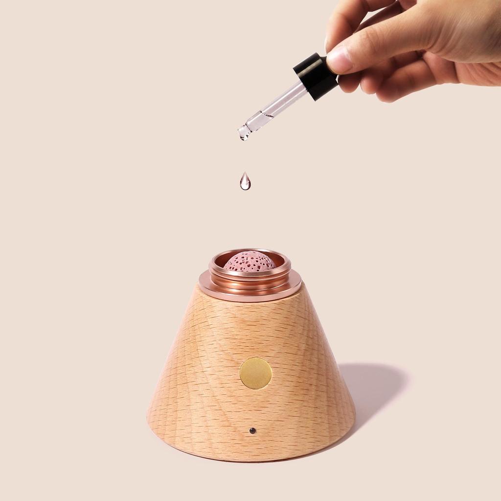 Solid Wood Temperature-Controlled Aromatherapy Diffuser