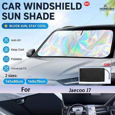 For Jaecoo J7 Foldable Front Windshield Sun Shade UV Reflective Sun Protection Cover Car Interior Accessories