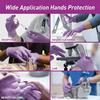 10/20/50/100PCS Purple Disposable Nitrile Gloves,Waterproof Latex Free,For Household Cleaning  Food Safe Protective Work Gloves