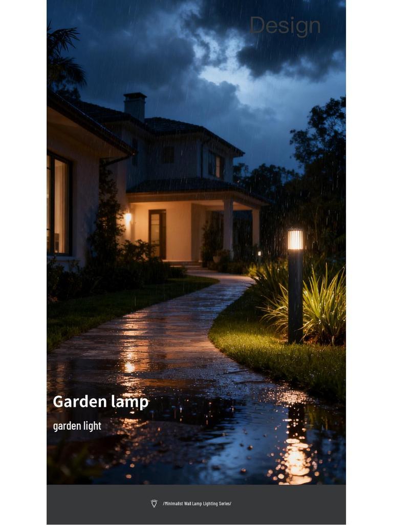 European Standard Waterproof Aluminum Glass Garden Light - Outdoor Minimalist Design
