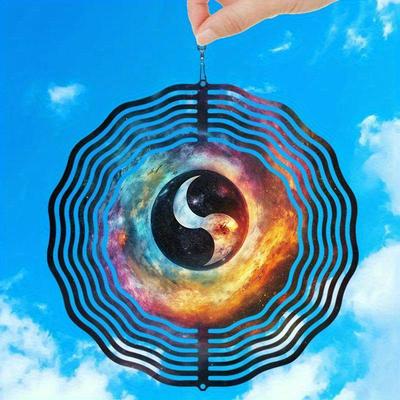 10 Inch Hanging Wind Spinner with 360 Degree Hook for Balcony Garden Decor Spring Summer Outdoor DecorationMetal Wind Chimes for Home Decor