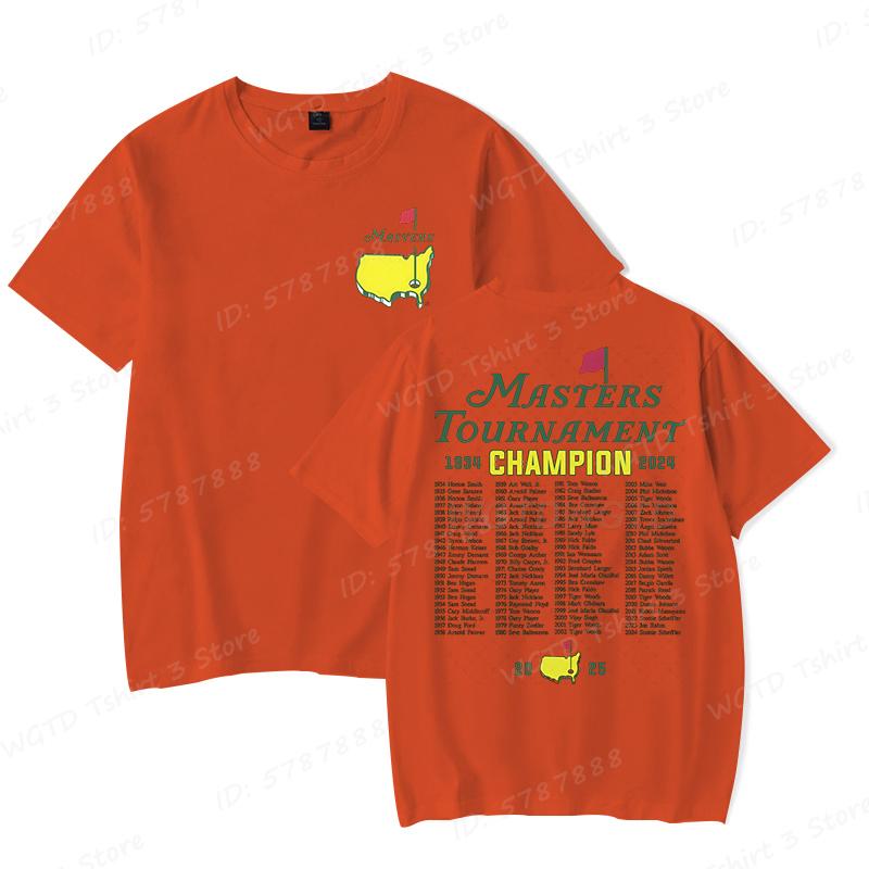 The Masters Golf Tournament Augusta National Champions of Golf TShirt for Men Women Graphic T Shirts Fashion Unisex Tees Tops