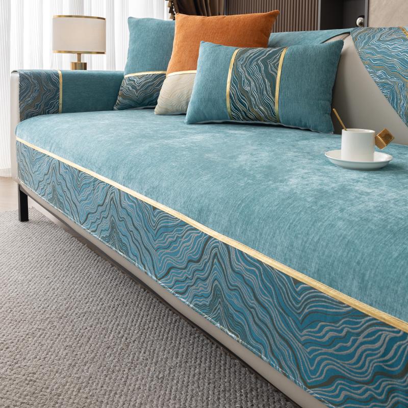 

Подушка для дивана, современный минималистский чехол для дивана, противоскользящая подушка для дивана с защитой от царапин, однотонная, светлая, роскошная, пылезащитная 70X70