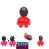 Red Squid Game Guard Worker Staff Plush Toys Front Man 001 456 218 Stuffed Doll
