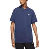 Nike Polo Shirts Men's Dark Blue Polo Collar Moderate Straight Fit CJ4457-410