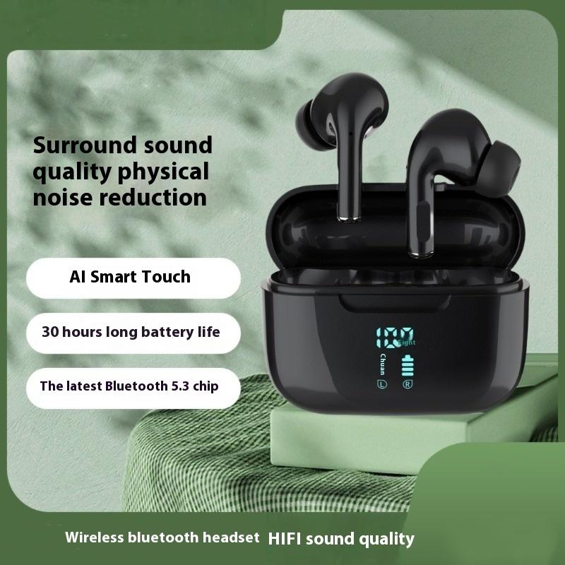 Wireless Bluetooth Earphones HIFI Stereo Sound ENC Headphones Power Display Earbuds For XIAOMI Samsung TWS Music Headset