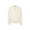 Kuro Multi Logo And Personalized Slogan Printed Crew Neck Pullover Loose Sweatshirt Men Sweatshirt White 2EAGNM2SW464LFCT