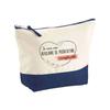 Makeup Bag - PLANETEE - Blue Background Pouch Indispensable Childcare Assistant - Large Size - HD Printing