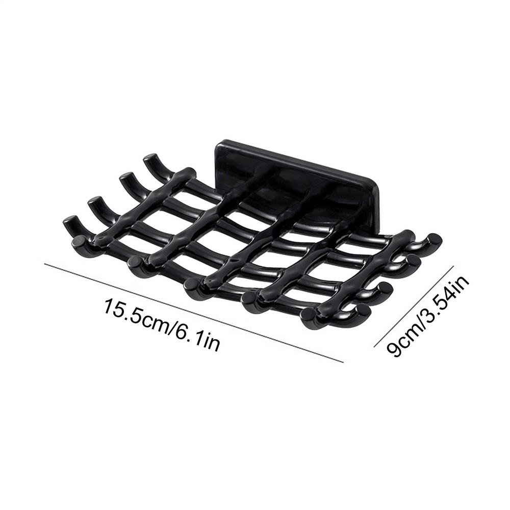 Soap Box Wall Mounted Drainage Shelf For Home Use No Punching High-end Bathroom Space Saving Adhesive Soapbar Holder