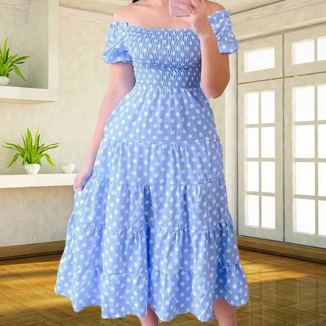 2026 Spring/Summer Fresh Floral European & American French Dress Small