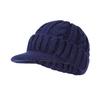 Short Brim Knitted Hat for Men Winter Warm Fleece Lined Thick Cable Knit Cuff