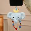 Cute Dog Plush Phone Universal Lanyard Wrist Strap Hand Pull Cartoon Phone Bag Decorative Stuffed Animal Pendant Accessories