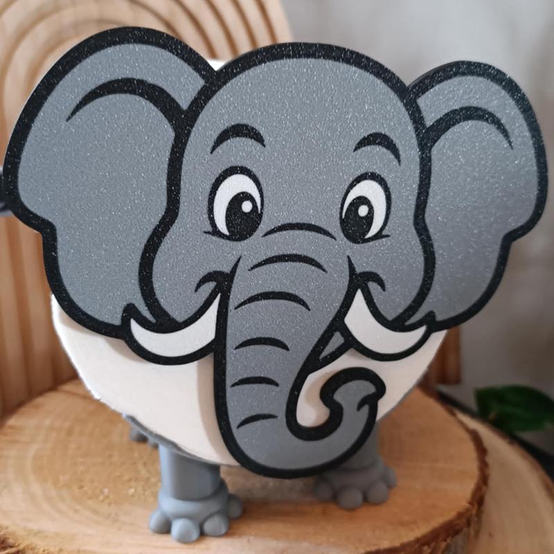Cute Elephant Toilet Paper Holder Suitable For Tissue Roll Whimsical Animal Decor Toilet Paper Storage Container Home Decor