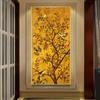 Unframed Canvas Poster, Modern Art, Birds Singing And Flowers Fragrant Wall Art, Ideal Gift For Bedroom Living Room Corridor