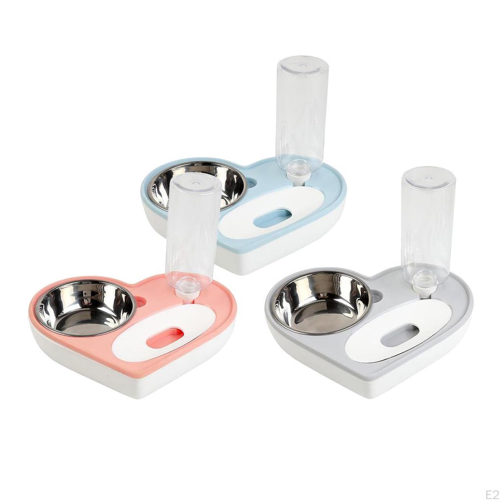 Bowl Set Pets Automatic Water Food Dispenser Pet Feeder