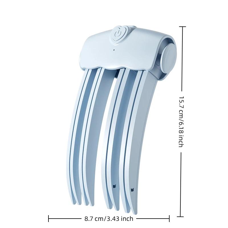 1Pcs 4-Claw Anti-Scald Hair Root High Skull Top Styling Tools Cordless Root Lifter Comb Wireless Heating Root Volumizing Clips