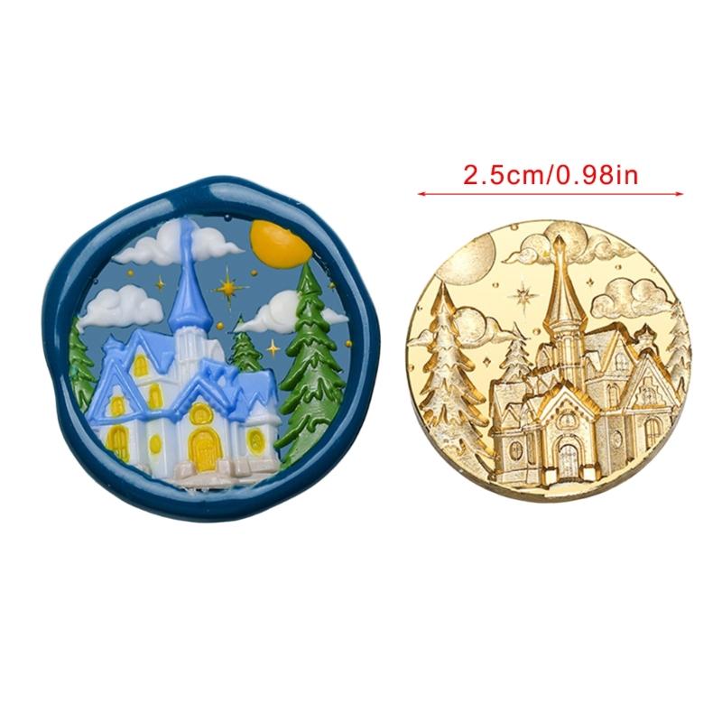 Emboss Sealings Wax Stamp Head Brasses Sealing Stamp Wax Seal Stamp Head Replacement for Envelope Sealing Greeting Card