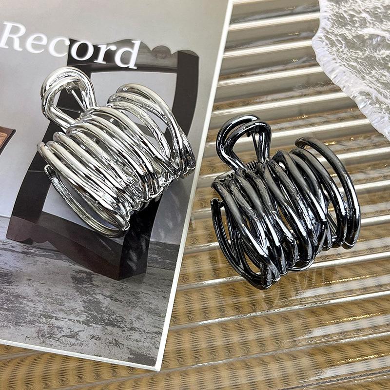 UXSL Vintage Unregelmäßige Metall Haarspangen für Damen Mädchen Hoher Pferdeschwanz Clip Fixierte Haarnadeln Krallenclip Mode Haaraccessoires