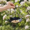 Hanging Garden Decoration Umbrella Bird Feeder Tray, Bath, Vintage Birds Wild Feeding Station Tray for Outdoor, Inverted Umbrellas Feeders,