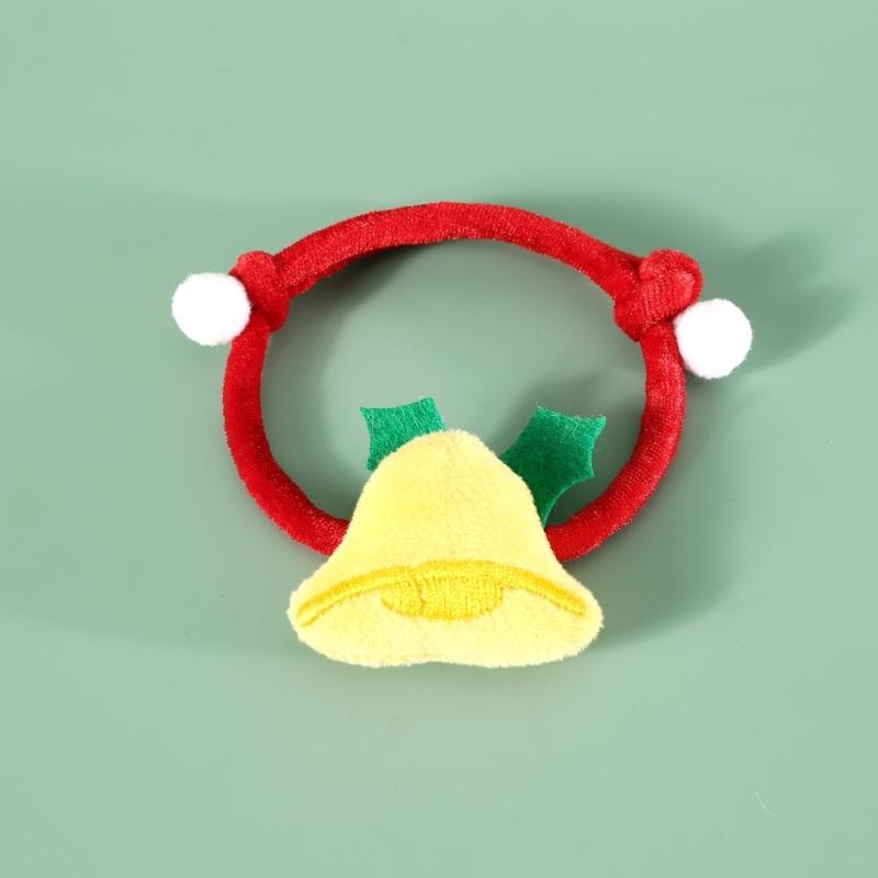 Pack of 2 Plush Pet Collars Funny Christmas Party Dogs Collar Pet Party Neckwear Cats Collar for Festival Celebration