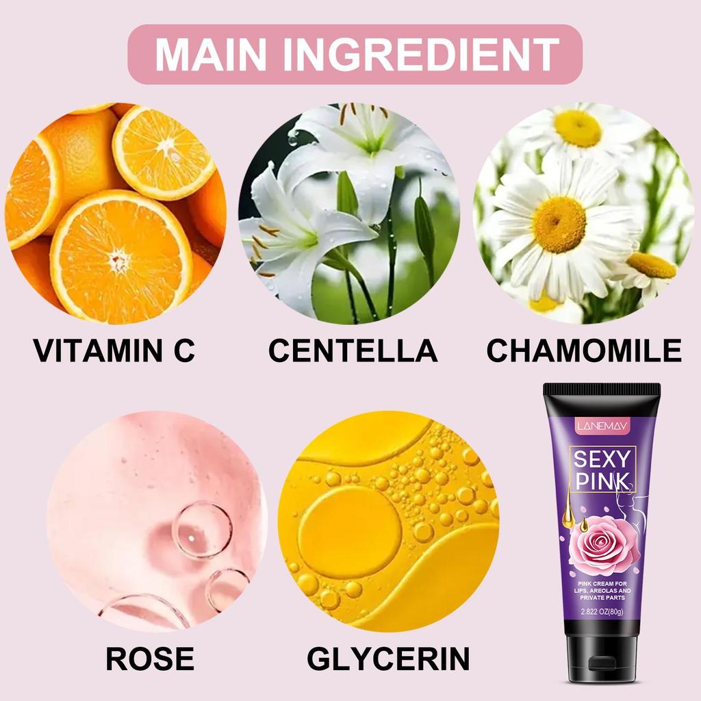 Crème Secret de Femme - Nourrit Intensément la Peau Délicate, la Gardant Douce et Souple - Soin Délicat & Féminin pour les Zones de Peau Sensible, 80g